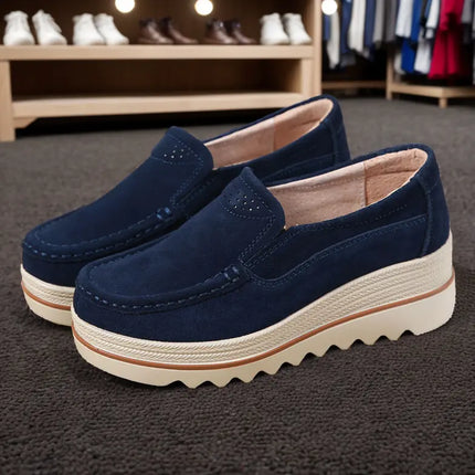 Wide Feet Orthopedic Suede Leather Shoes for Women