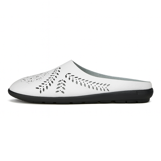 Comfortable Leather Mules – Wide Toe Box & Wide Sizes