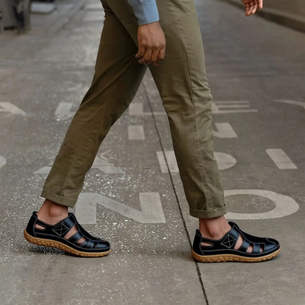 Airfleek Wide Toe Box and Wide Size Leather Shoes