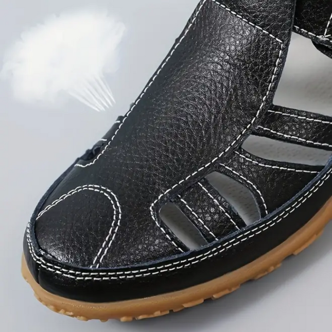Airfleek Wide Toe Box and Wide Size Leather Shoes