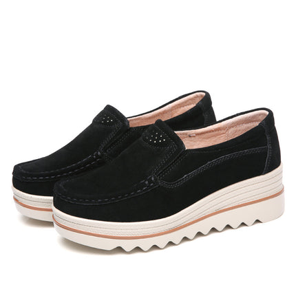 Wide Feet Orthopedic Suede Leather Shoes for Women