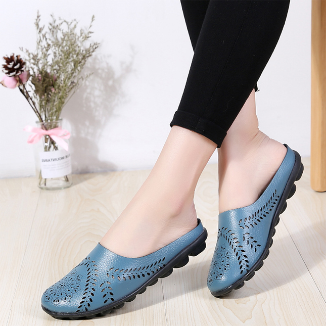 Wide Toe Box & Wide Size Leather Mules – New Colors