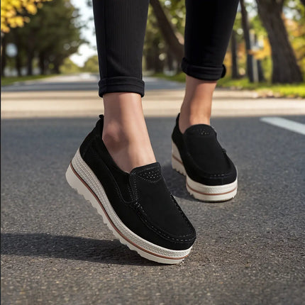 Wide Feet Orthopedic Suede Leather Shoes for Women