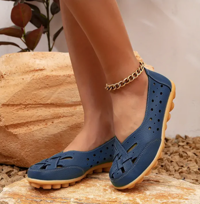 Comfyfleek Wide Toe Box & Wide Size Leather Moccasin - New Colors